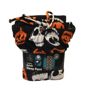 The Nightmare Before Christmas Unisex Fleece Sleep Pants Size Medium Jack Skelli